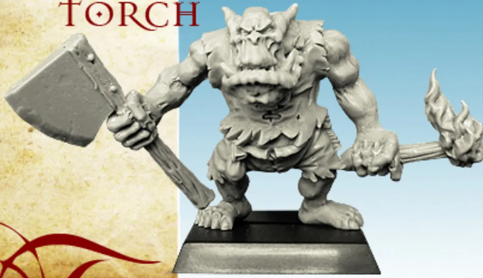 Umbra Turris - Orc with Axe and Torch (image for) Umbra Turris - Orc with Axe and Torch