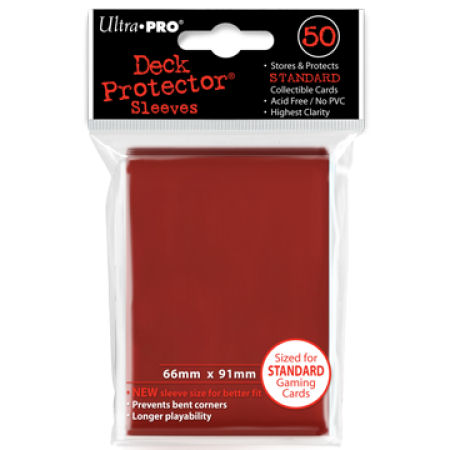 Ultra Pro Red Sleeves Standard Ultra Pro Red Sleeves Standard