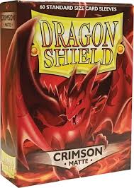 Dragon Shield Crimson Matte Sleeves Standard Size x 100 Dragon Shield Crimson Matte Sleeves Standard Size x 100