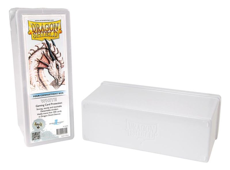 Dragon Shield 4-Compartment Storage Box WHITE Dragon Shield 4-Compartment Storage Box WHITE