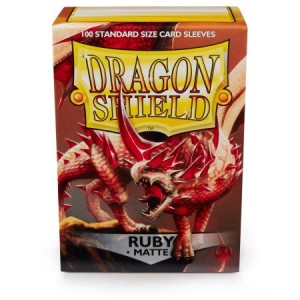 Dragon Shield Matte Ruby Sleeves Standard Size Dragon Shield Matte Ruby Sleeves Standard Size