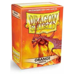 Dragon Shield Matte Orange Sleeves Dragon Shield Matte Orange Sleeves
