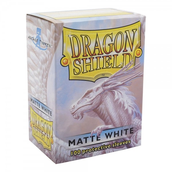 Dragon Shield Matte White Sleeves Dragon Shield Matte White Sleeves