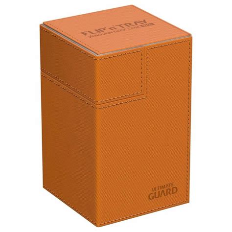 Ultimate Guard Flip n Tray XenoSkin Deck Box Orange 100+ Ultimate Guard Flip n Tray XenoSkin Deck Box Orange 100+