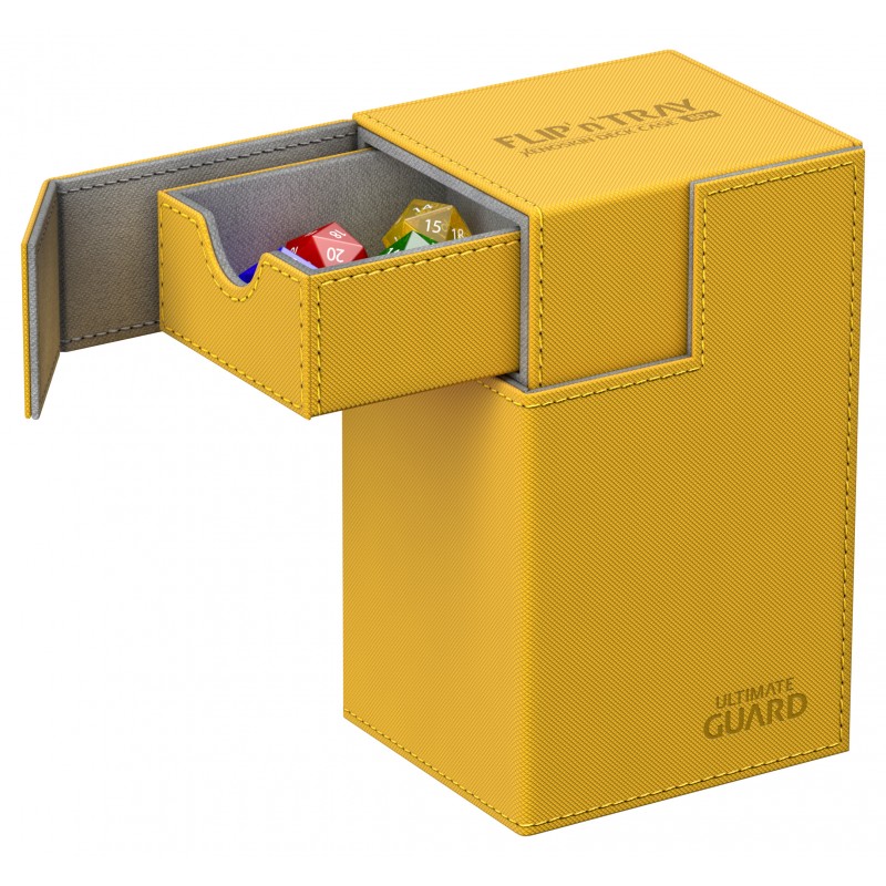Ultimate Guard Flip n Tray XenoSkin Deck Box Yellow 100+ Ultimate Guard Flip n Tray XenoSkin Deck Box Yellow 100+