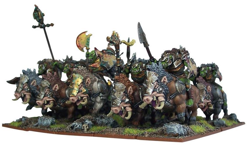 Kings of War Orcs Gore Riders Regiment