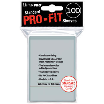 Ultra Pro Standard Pro-Fit Sleeves Top Loading Ultra Pro Standard Pro-Fit Sleeves Top Loading