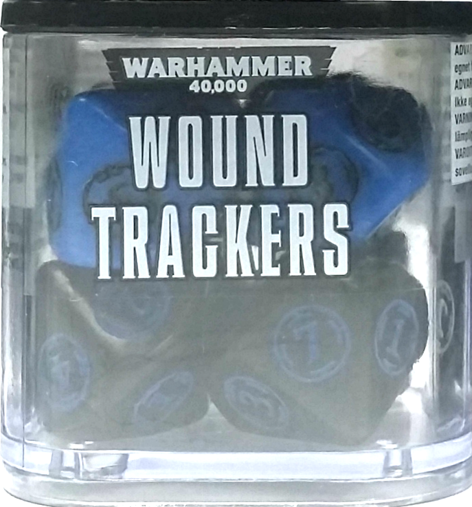 Warhammer 40,000 Wound Trackers Black/Blue Warhammer 40,000 Wound Trackers Black/Blue