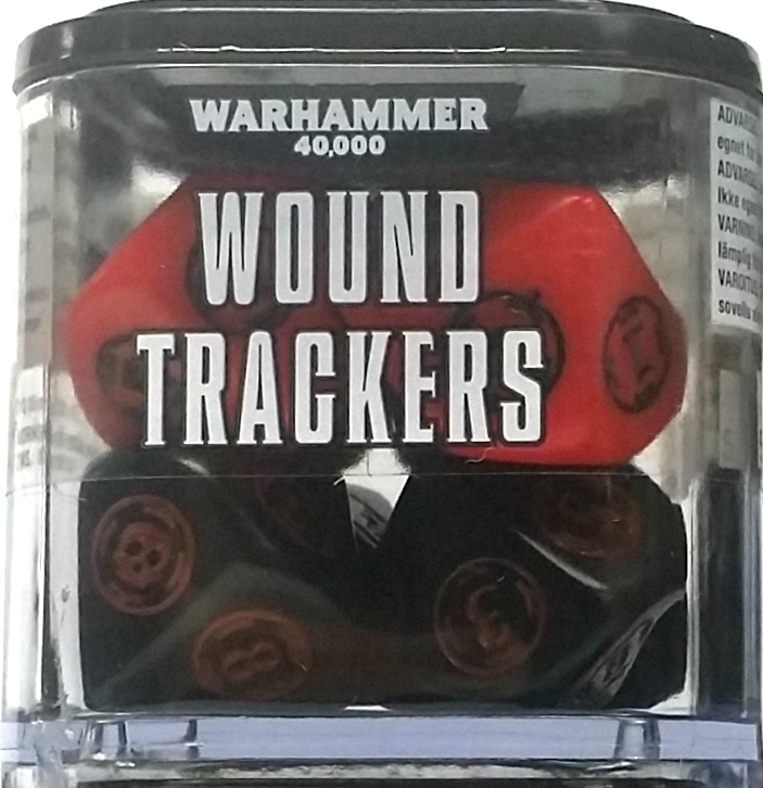 Warhammer 40,000 Wound Trackers Black/Red Warhammer 40,000 Wound Trackers Black/Red