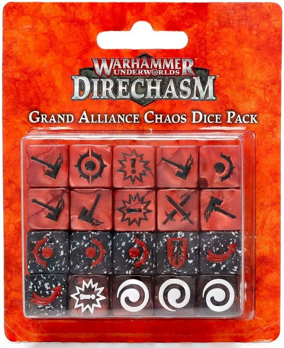 Warhammer Underworlds: Direchasm Grand Alliance Chaos Dice Pack Warhammer Underworlds: Direchasm Grand Alliance Chaos Dice Pack