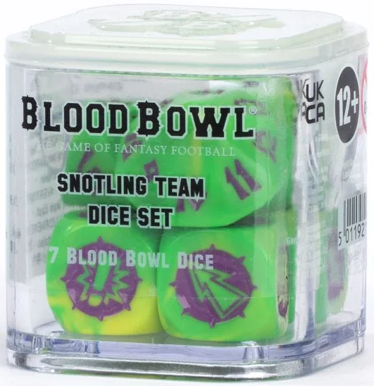 Blood Bowl Snotling Team Dice Set Blood Bowl Snotling Team Dice Set