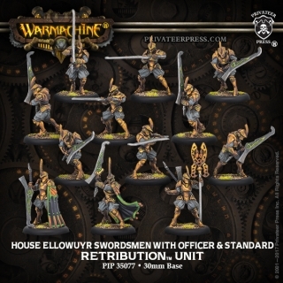 35077 House Ellowuyr Swordsmen with Officer and Standard