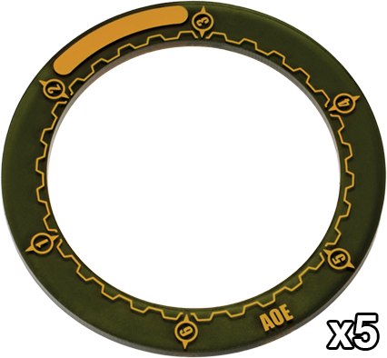 91079 Warmachine 3" Area of Effect Ring Markers
