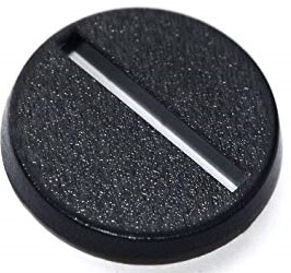 99003 25mm Round slot bases x20