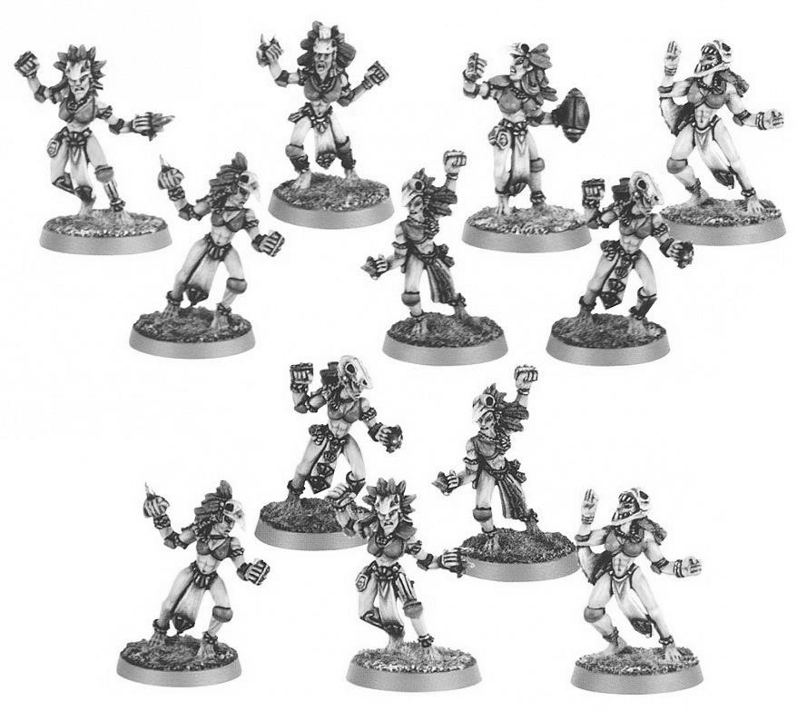 Blood Bowl Amazon Team - classic metal Blood Bowl Amazon Team - classic metal