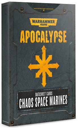 Apocalypse Datasheet Cards: Chaos Space Marines