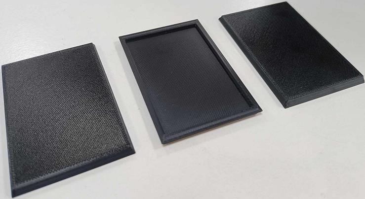 75mm x 50mm Rectangular Base x3
