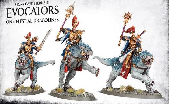 Stormcast Eternals Evocators on Celestial Dracolines Stormcast Eternals Evocators on Celestial Dracolines