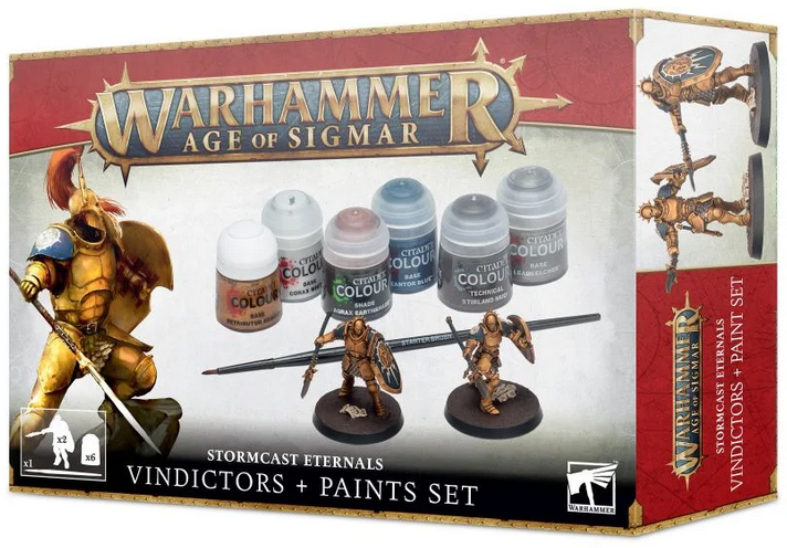 Stormcast Eternals Vindictors + Paints Set