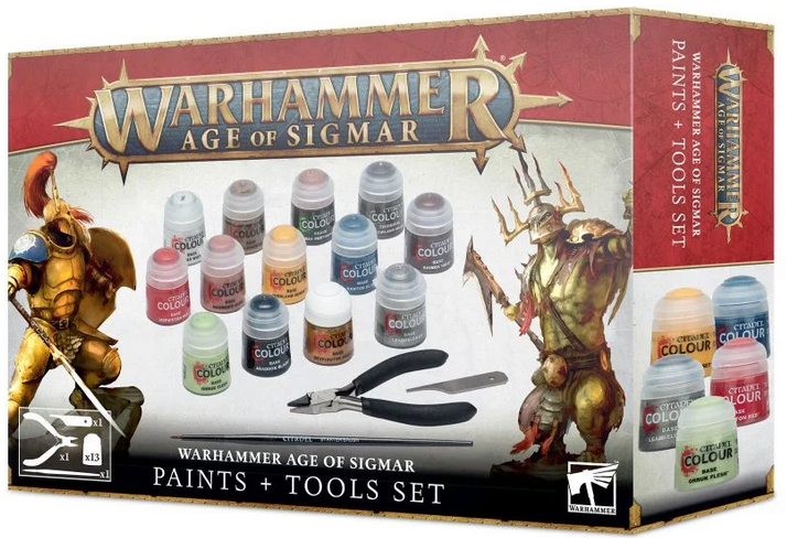 Warhammer Age of Sigmar: Paint + Tools Set