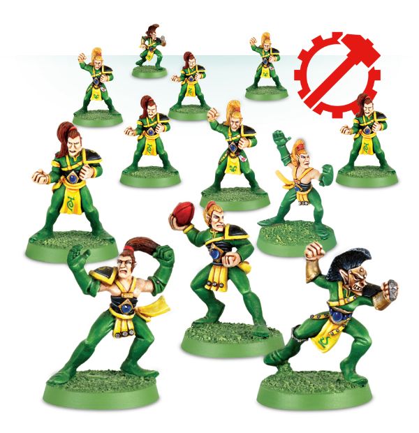 Wood Elf Blood Bowl Team (Metal oop)