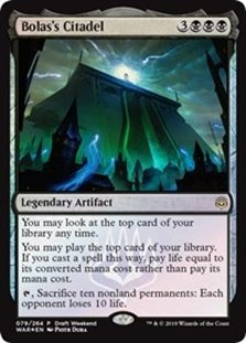 Bolas's Citadel - War of the Spark Draft Weekend Promo