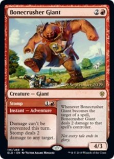 Bonecrusher Giant - Throne of Eldraine Prerelease Promo