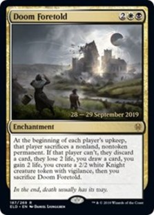 Doom Foretold - Throne of Eldraine Prerelease Promo