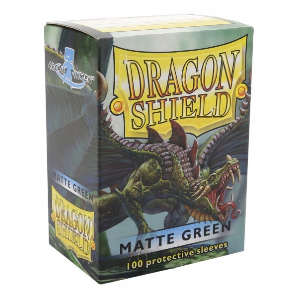 Dragon Shield Matte Green Sleeves Standard Size x100