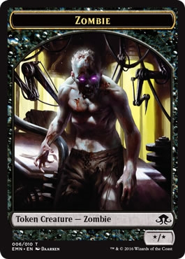 Zombie Token (6) - Eldritch Moon