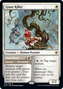 Giant Killer // Chop Down - Throne of Eldraine Prerelease Promo