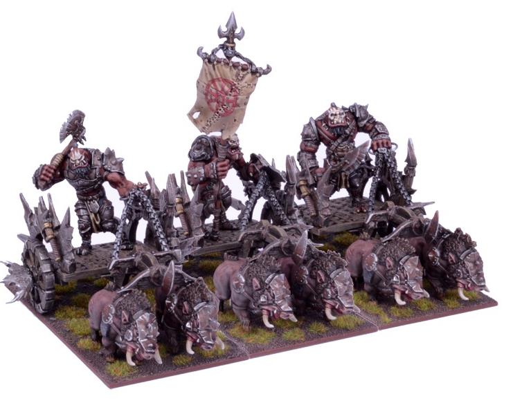Kings of War Ogre Chariot Regiment