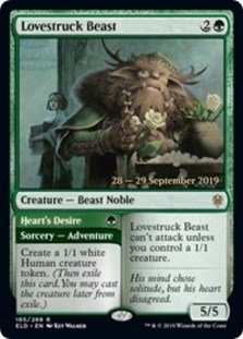 Lovestruck Beast - Throne of Eldraine Prerelease Promo