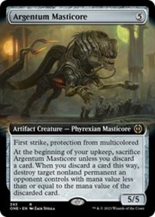 Argentum Masticore (Extended Art) (Foil)