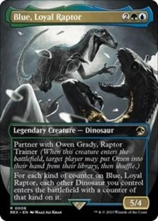 Blue, Loyal Raptor (Borderless)