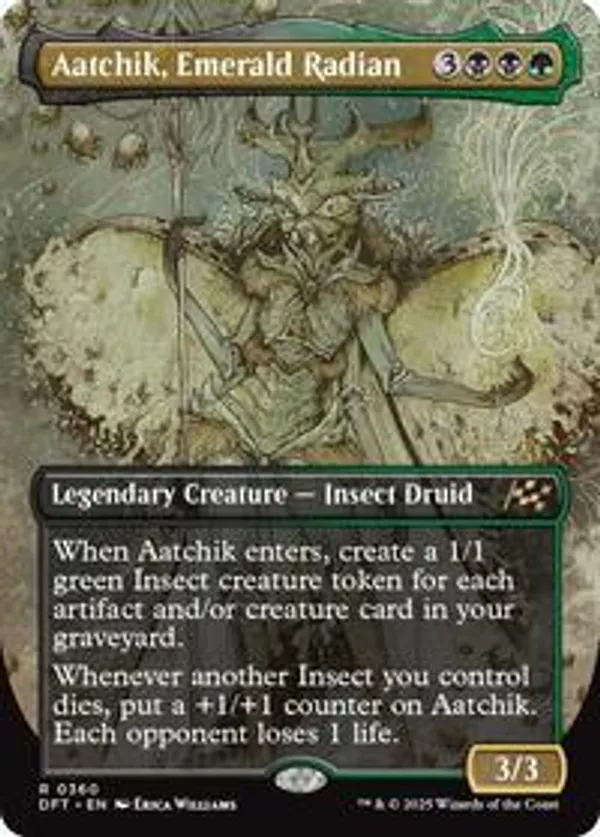 Aatchik, Emerald Radian (Borderless) (Foil)