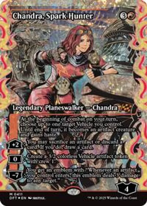Chandra, Spark Hunter (Showcase) (Fracture Foil) (Foil)
