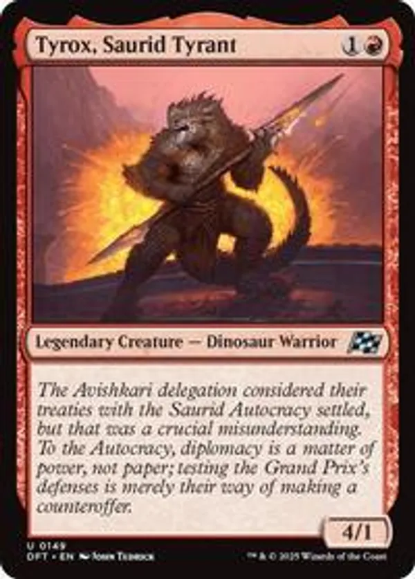Tyrox, Saurid Tyrant (Foil)