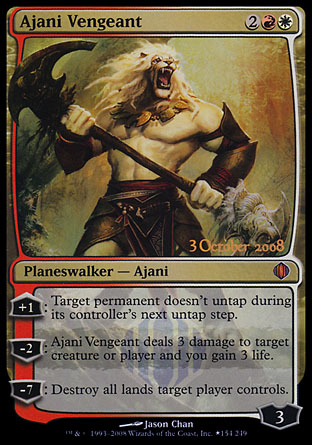 Ajani Vengeant - Shards of Alara Release Promo