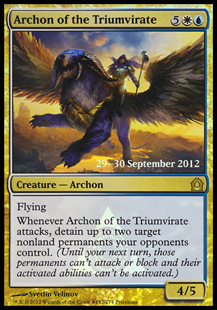 Archon of the Triumvirate - Return to Ravnica Prerelease Promo