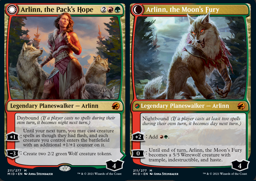 Arlinn, the Pack's Hope // Arlinn, the Moon's Fury
