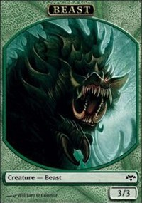 Token - Beast Green 3/3 (Eventide)