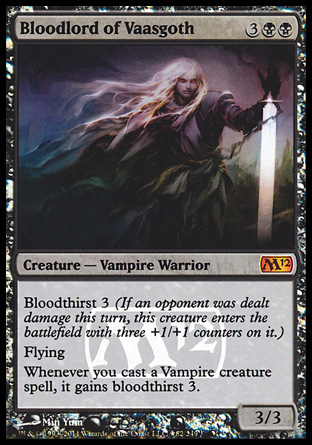 Bloodlord of Vaasgoth - Magic 2012 Prerelease Promo