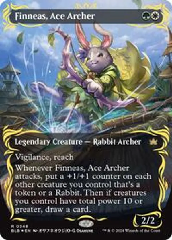 Finneas, Ace Archer (Borderless) (Raised Foil)