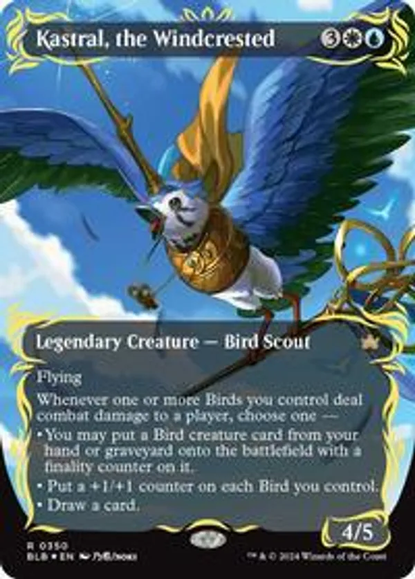 Kastral, the Windcrested (Borderless) (Foil)