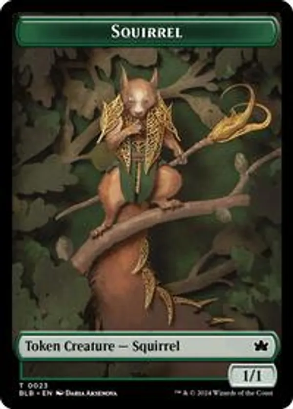 Squirrel // Treasure Double-Sided Token