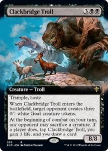 Clackbridge Troll (Extended Art Foil)