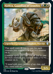 Hamza, Guardian of Arashin (Foil Etched) (Foil)