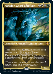 Karador, Ghost Chieftain (Foil Etched) (Foil)