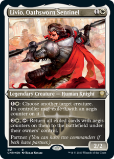 Livio, Oathsworn Sentinel (Foil Etched) (Foil)